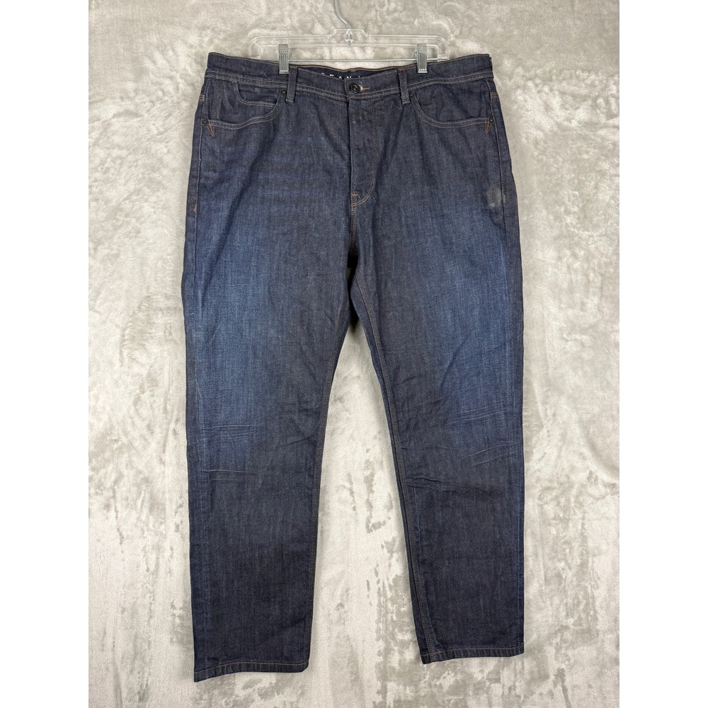 Sean John Athlete Tapered Stretch Jeans Mens 38x30 Dark Wash Indigo Denim